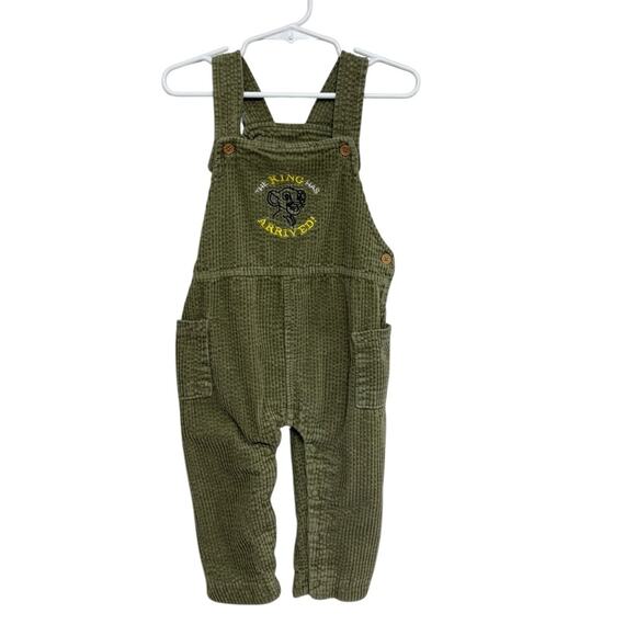 Disney Baby The Lion King Green Corduroy Overalls - Size 18M - Picture 1 of 7